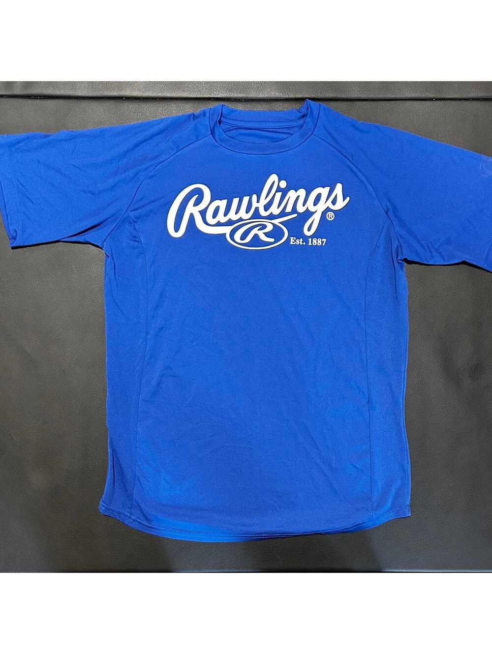 Rawlings Blue Athletic Logo T-Shirt Approx Men’s Large